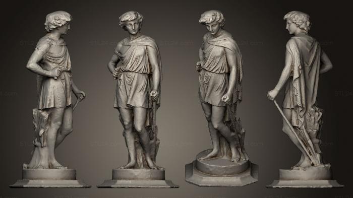 Статуи античные и исторические (Статуя в Аваллоне, STKA_1291) 3D модель для ЧПУ станка